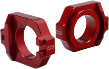 Load image into Gallery viewer, Works Connection Elite Axle Block - Red - Main Product View