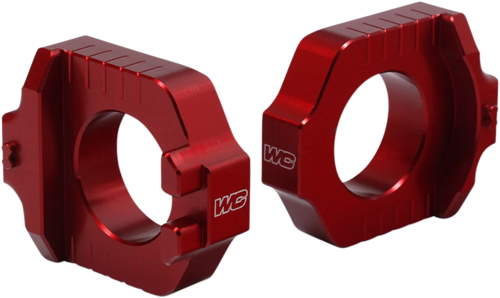 Works Connection Elite Axle Block - Red - Main Product View