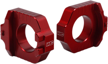 Load image into Gallery viewer, Works Connection Elite Axle Block - Red - Main Product View
