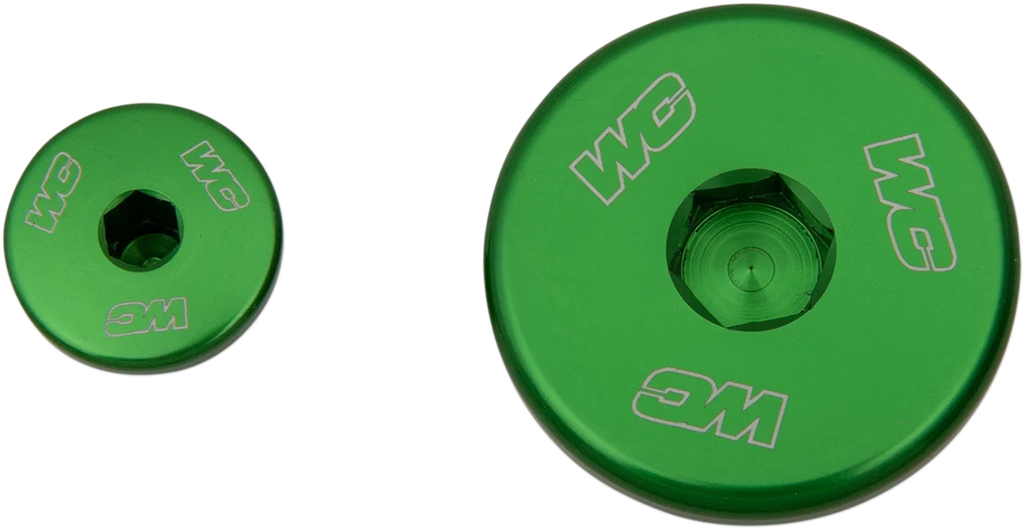 Works Connection Engine Plug - Green - Kawasaki - Main Product View