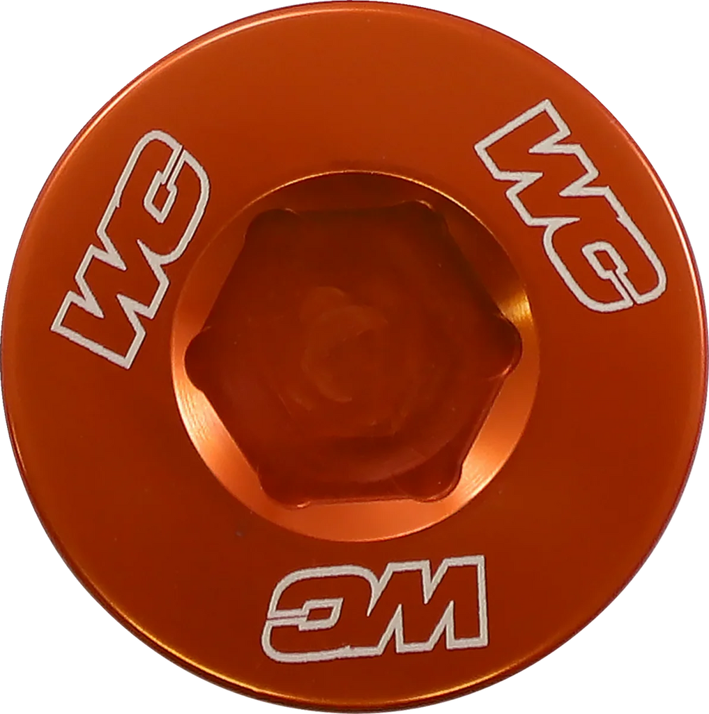 Works Connection Engine Plug - Orange - Gas Gas/Husqvarna/KTM - Main Product View