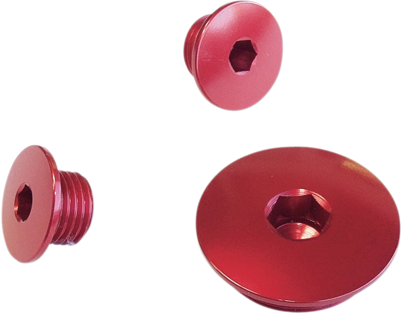 Works Connection Engine Timing Plug - Red - Suzuki - Side View