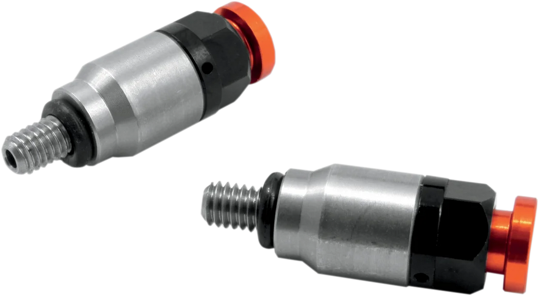 Works Connection Fork Bleeder Valves - Side View