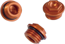 Load image into Gallery viewer, Works Connection Oil Fill Plug - Black - Gas Gas/Husqvarna/KTM - Side View