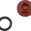 Load image into Gallery viewer, Works Connection Oil Filler Plug - Red - Honda - Main Product View