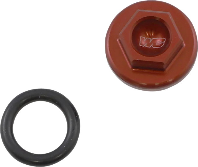 Works Connection Oil Filler Plug - Red - Honda - Main Product View
