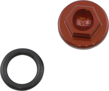 Load image into Gallery viewer, Works Connection Oil Filler Plug - Red - Honda - Main Product View