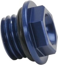 Load image into Gallery viewer, Works Connection Oil Plug - Blue - Kawasaki/Suzuki - Main Product View