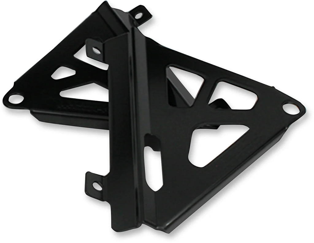 Works Connection Radiator Brace Set - Black - Honda - Main Product View