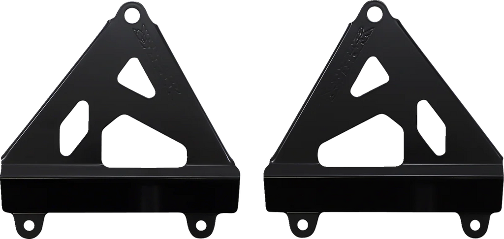 Works Connection Radiator Brace Set - Black - Honda - Main Product View
