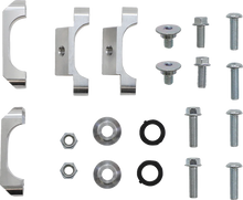 Load image into Gallery viewer, Works Connection Radiator Brace Set - Black - Honda - Side View