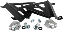 Load image into Gallery viewer, Works Connection Radiator Brace Set - Black - Honda - Main Product View