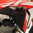 Load image into Gallery viewer, Works Connection Radiator Brace Set - Black - Honda - Side View