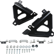 Load image into Gallery viewer, Works Connection Radiator Brace Set - Black - Kawasaki - Main Product View
