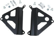 Load image into Gallery viewer, Works Connection Radiator Brace Set - Black - Yamaha - Main Product View