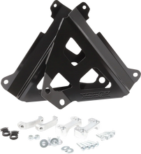 Load image into Gallery viewer, Works Connection Radiator Brace Set - Black - Yamaha - Main Product View
