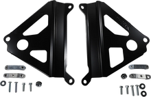 Load image into Gallery viewer, Works Connection Radiator Brace Set - Black - Yamaha - Main Product View