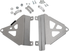 Load image into Gallery viewer, Works Connection Radiator Brace Set - Silver - Honda - Main Product View