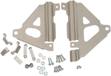 Load image into Gallery viewer, Works Connection Radiator Brace Set - Silver - Kawasaki - Main Product View