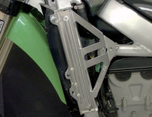 Load image into Gallery viewer, Works Connection Radiator Brace Set - Silver - Kawasaki - Main Product View