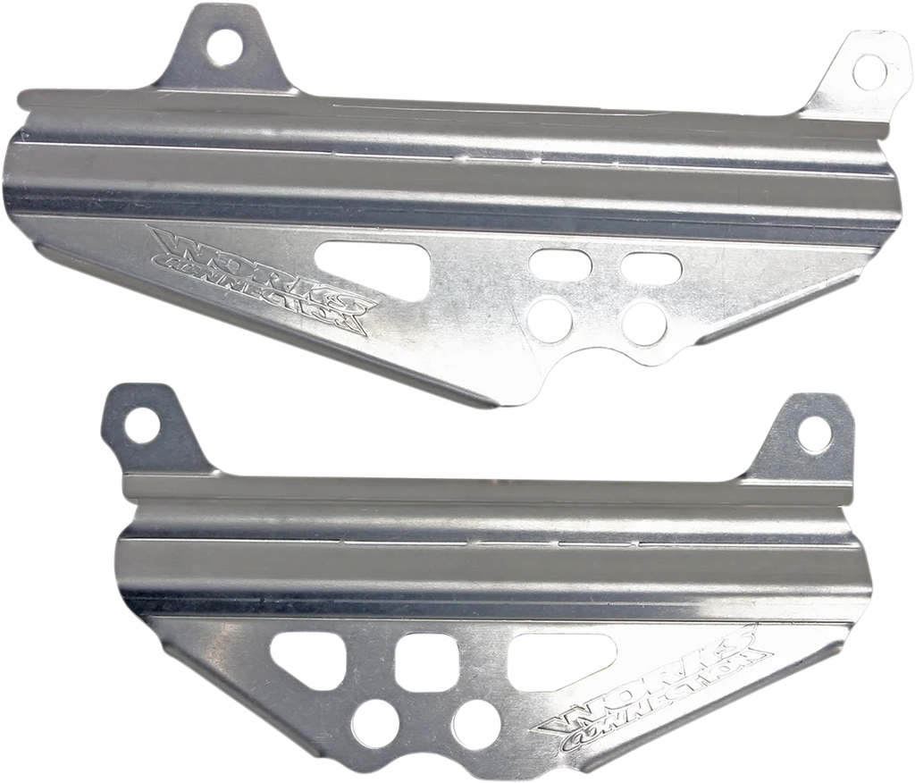 Works Connection Radiator Brace Set - Silver - Suzuki - Main Product View
