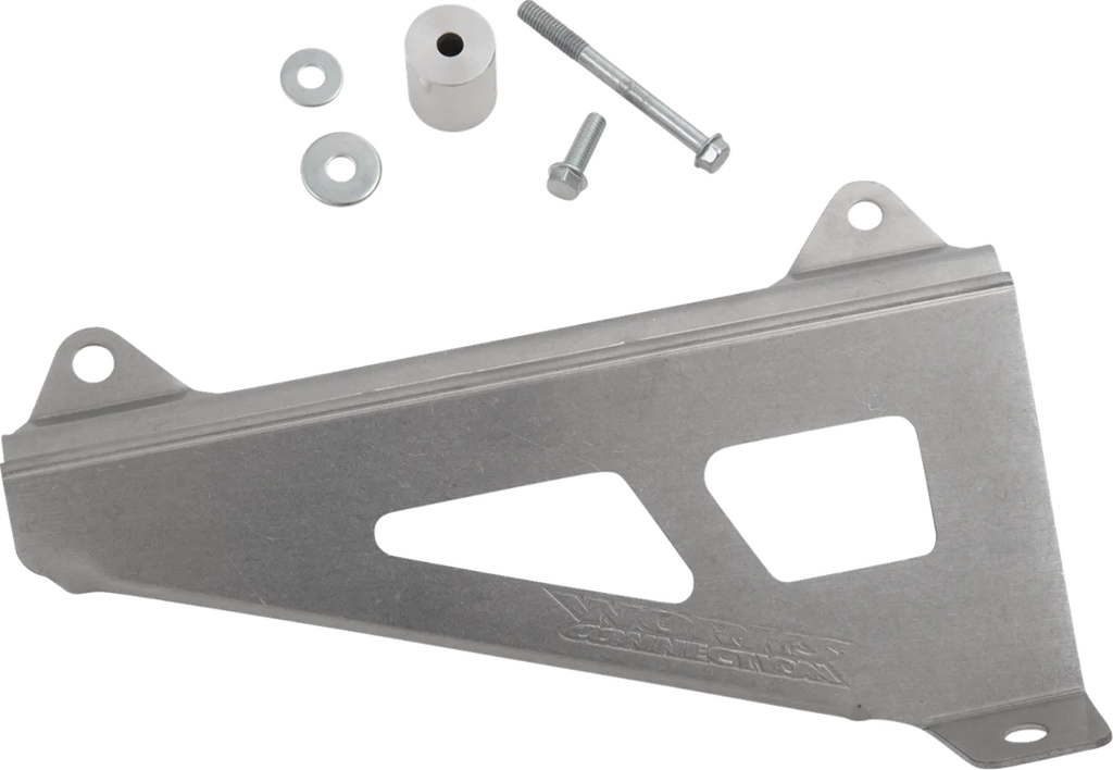 Works Connection Radiator Brace Set - Silver - Yamaha - Main Product View