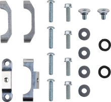 Load image into Gallery viewer, Works Connection Radiator Brace Set - Silver - Yamaha - Side View
