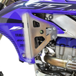 Load image into Gallery viewer, Works Connection Radiator Brace Set - Silver - Yamaha - Side View