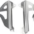 Load image into Gallery viewer, Works Connection Radiator Brace Set - Silver fits Yamaha - Main Product View