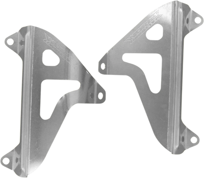 Works Connection Radiator Brace Set - Silver fits Yamaha