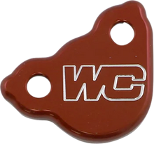 Load image into Gallery viewer, Works Connection Rear Billet Brake Cover - Red - Honda - Main Product View