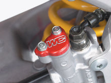 Load image into Gallery viewer, Works Connection Rear Billet Brake Cover - Red - Honda - Side View
