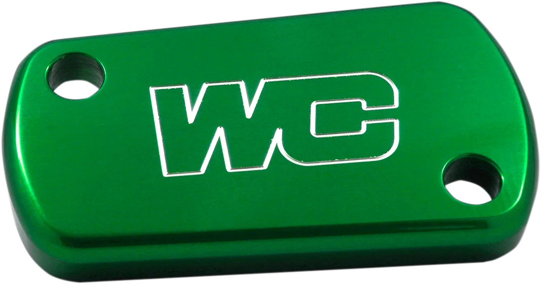 Works Connection Rear Billet Brake Cover - Red - Honda - Detail View