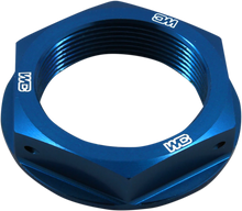Load image into Gallery viewer, Works Connection Steering Stem Nut - Black - Yamaha - Side View