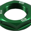 Load image into Gallery viewer, Works Connection Steering Stem Nut - Green - Kawasaki - Main Product View