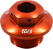 Load image into Gallery viewer, Works Connection Steering Stem Nut - Orange - KTM - Main Product View