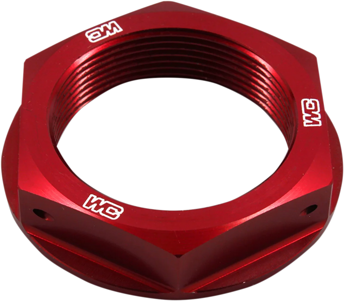 Works Connection Steering Stem Nut - Orange - KTM - Back View