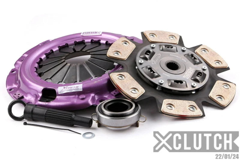 XClutch 94-00 Mitsubishi FTO Base 2.0L Stage 2 Sprung Ceramic Clutch Kit - Side View