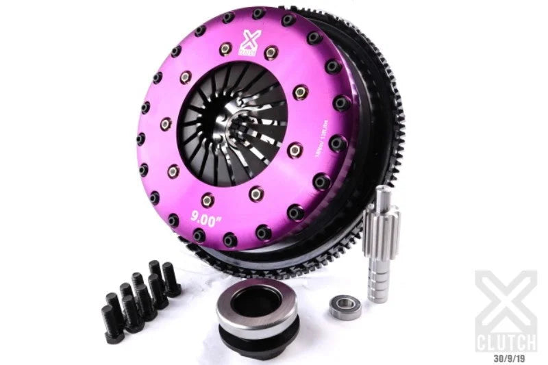 XClutch 97-03 BMW 540i Base 4.4L 9in Twin Solid Organic Clutch Kit - Side View