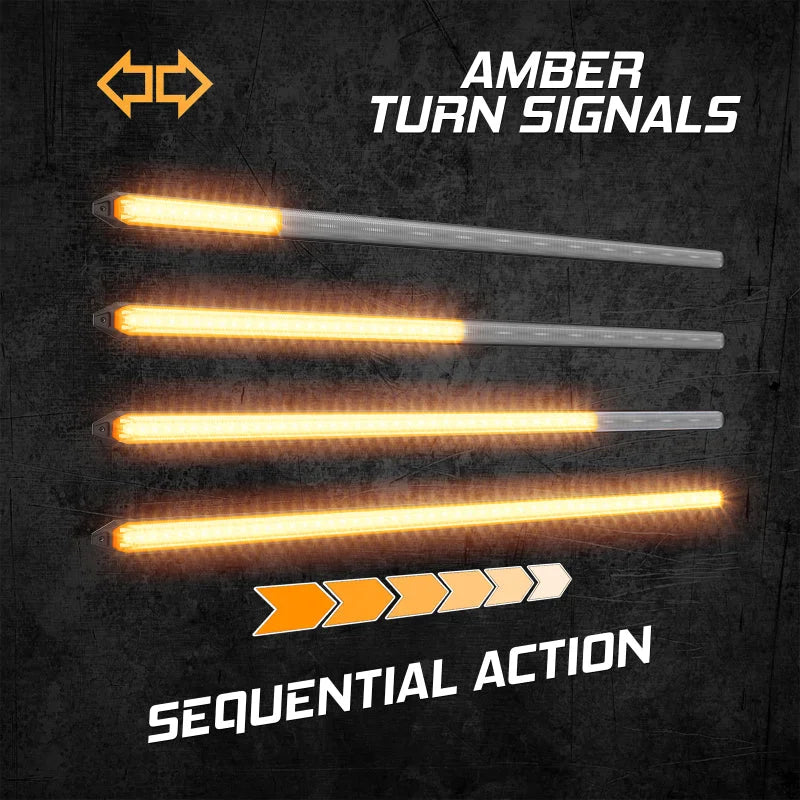 XK Glow 14In Switchback Grill Lights with Start-up Animation & Sequential Turn Signals - Main Product View