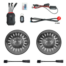 Load image into Gallery viewer, XK Glow 2019+ Jeep Wrangler JL/JT 7in Headlight XKmax RGBW Kit w/ Mnt Brkt App Cntrl 2pc - Main Product View