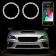 Load image into Gallery viewer, XK Glow 2x120mm - RGB Switchback Halo Million Color XKCHROME Smartphone App Controlled Kit - Detail View