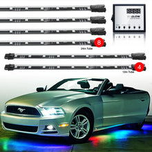 Load image into Gallery viewer, XK Glow 3 Million Color XKGLOW LED Accent Light Car/Truck Kit 8x24In + 4x12In Tubes - Main Product View