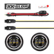 Load image into Gallery viewer, XK Glow 4.5In Chrome RGB LED Harley Running Light XKchrome Bluetooth App Controlled Kit - Detail View