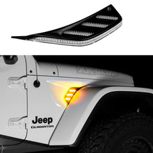 Load image into Gallery viewer, XK Glow Amber Jeep Air Vent Light w/ Turn Signal &amp; Running Light - Main Product View