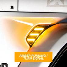 Load image into Gallery viewer, XK Glow Amber Jeep Air Vent Light w/ Turn Signal &amp; Running Light - Side View