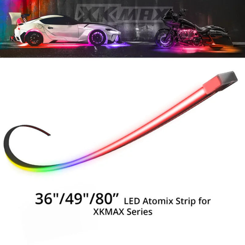 XK Glow Body Gap Strip - 80in Left - Side View