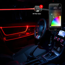 Load image into Gallery viewer, XK Glow Fiber Optic Roll 3pc LED Head XKchrome App Controlled Fiber Optic LED Accent Light Kit 6ft - Main Product View