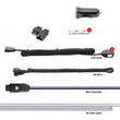 Load image into Gallery viewer, XK Glow Fiber Optic Roll 3pc LED Head XKchrome App Controlled Fiber Optic LED Accent Light Kit 6ft - Side View