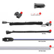 Load image into Gallery viewer, XK Glow Fiber Optic Roll 6pc LED Head XKchrome Controlled Fiber Optic LED Accent Light Kit 2pc 6ft - Side View